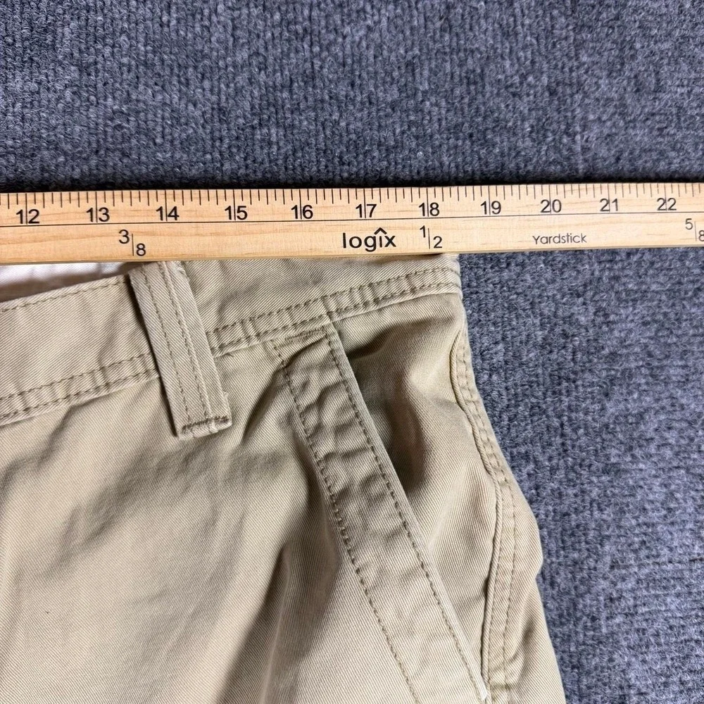 Y2K Vintage Levi's Tan Loose Straight Cargo Cropped Hemmed Cholo Style Size 38w